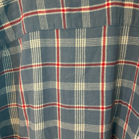 NWT Lucky Brand Men's Shirt Blue Red Plaid Soft Cotton Button-Down Classic Fit - Picture 6 of 11